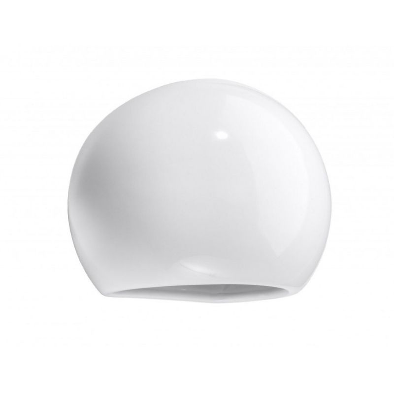Kinkiet ceramiczny lakierowany GLOBE biały połysk lampa ścienna dekoracyjna - Sollux Lighting