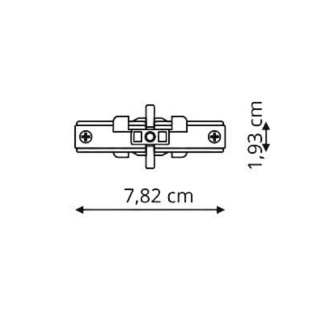 Łącznik I biały liniowy do szynoprzewodów 3F - Light Prestige