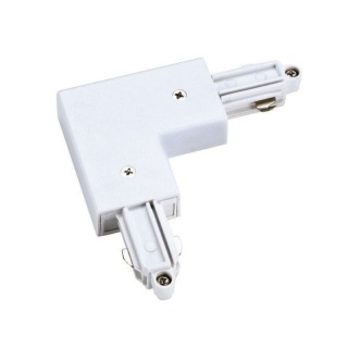 Łącznik L kątowy zasilający biały do szynoprzewodów 1F - Light Prestige