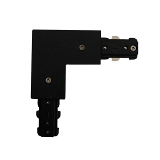 Łącznik L kątowy zasilający czarny do szynoprzewodów 1F - Light Prestige