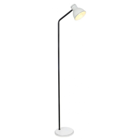 Lampa podłogowa ZUMBA czarno-biała prosta regulowana - Candellux Lighting