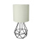Lampa stołowa GRAF druciana z kremowym abażurem do salonu sypialni - Candellux Lighting