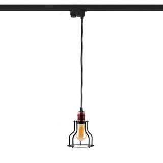 Lampa wisząca na szynę WORKSHOP czarna miedziana loft do systemu szynowego PROFILE - Nowodvorski Lighting