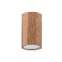 Oprawa natynkowa ZEKE 10 drewniana dębowa tuba - Sollux Lighting