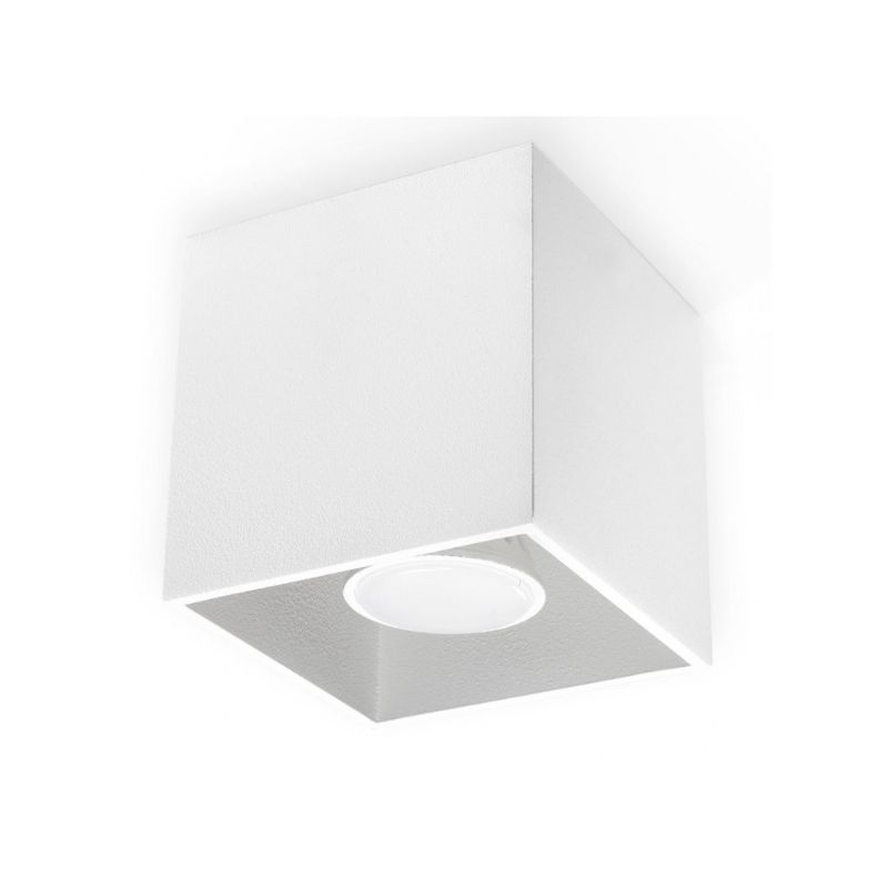Plafon QUAD 1 biały sześcian kostka oświetlenie sufitowe - Sollux Lighting