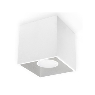 Plafon QUAD 1 biały sześcian kostka oświetlenie sufitowe - Sollux Lighting