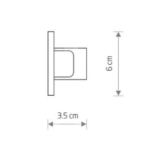 Zaślepka końcowa czarna DEAD END CAP do szynoprzewodów PROFILE RECESSED 1-fazowych podtynkowych - Nowodvorski Lighting