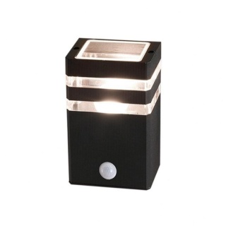 Kinkiet elewacyjny RIO I SENSOR z czujnikiem ruchu czarny nowoczesny - Nowodvorski Lighting