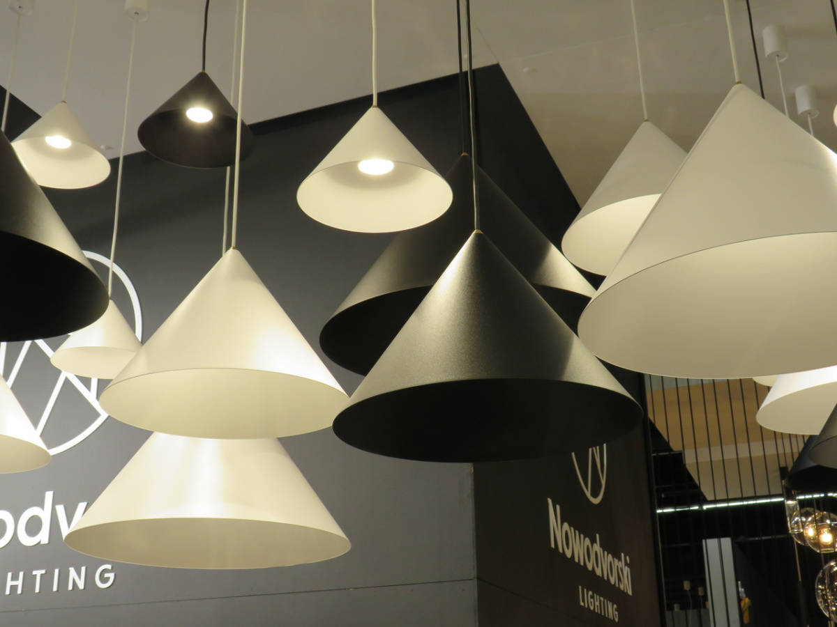 Lampa wisząca ZENITH L biała duża stożkowy klosz - Nowodvorski Lighting Lampa wisząca ZENITH L biała duża stożkowy klosz - Nowodvorski Lighting