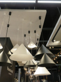 Lampa wisząca ZENITH L biała duża stożkowy klosz - Nowodvorski Lighting