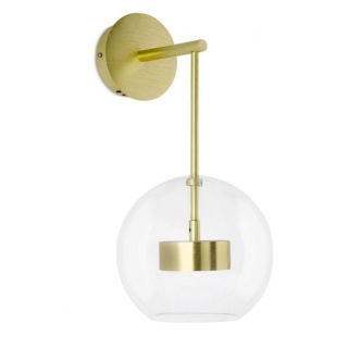 Kinkiet CAPRI WALL złoty - 60 LED, aluminium, szkło King Home