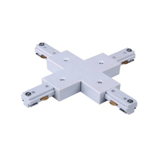 Łącznik krzyżowy zasilający biały - Orlicki Design