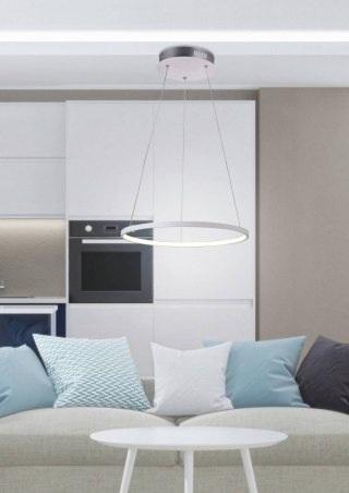 Lampa wisząca LUNE 40 biała LED 4000K ring obręcz - Candellux Lighting