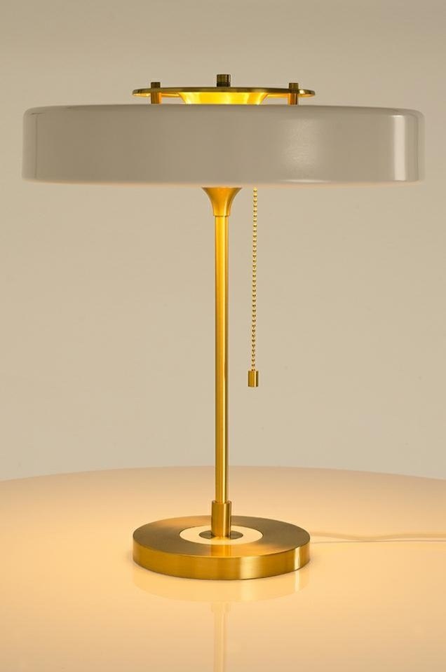 Lampa stołowa ARTE biało-złota - King Home Lampa stołowa ARTE biało-złota - King Home
