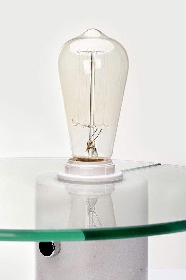 Lampa stołowa PEAK MARBLE marmur, metal, szkło - King Home Lampa stołowa PEAK MARBLE marmur, metal, szkło - King Home