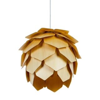 Lampa wisząca szyszka CONO 43 w kolorze naturalnego drewna - King Home