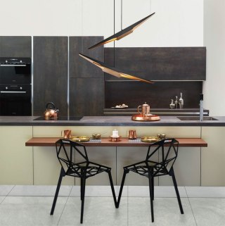 Lampa wisząca FENIX czarno - złota - King Home