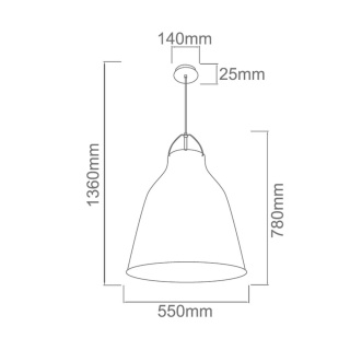 Lampa wisząca FRESCO L NERO - Orlicki Design