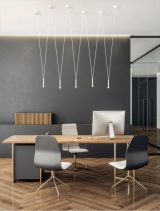 Lampa wisząca VIVA V Bianco podwieszana - Orlicki Design