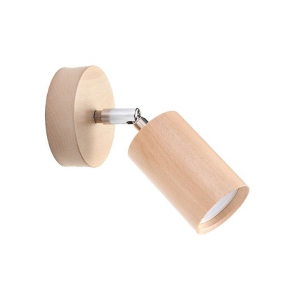 Kinkiet BERG naturalne drewno regulowany do czytania - Sollux Lighting