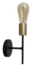 Kinkiet CRESPILO czarno-złoty lampa ścienna industrialna loft - Candellux Lighting