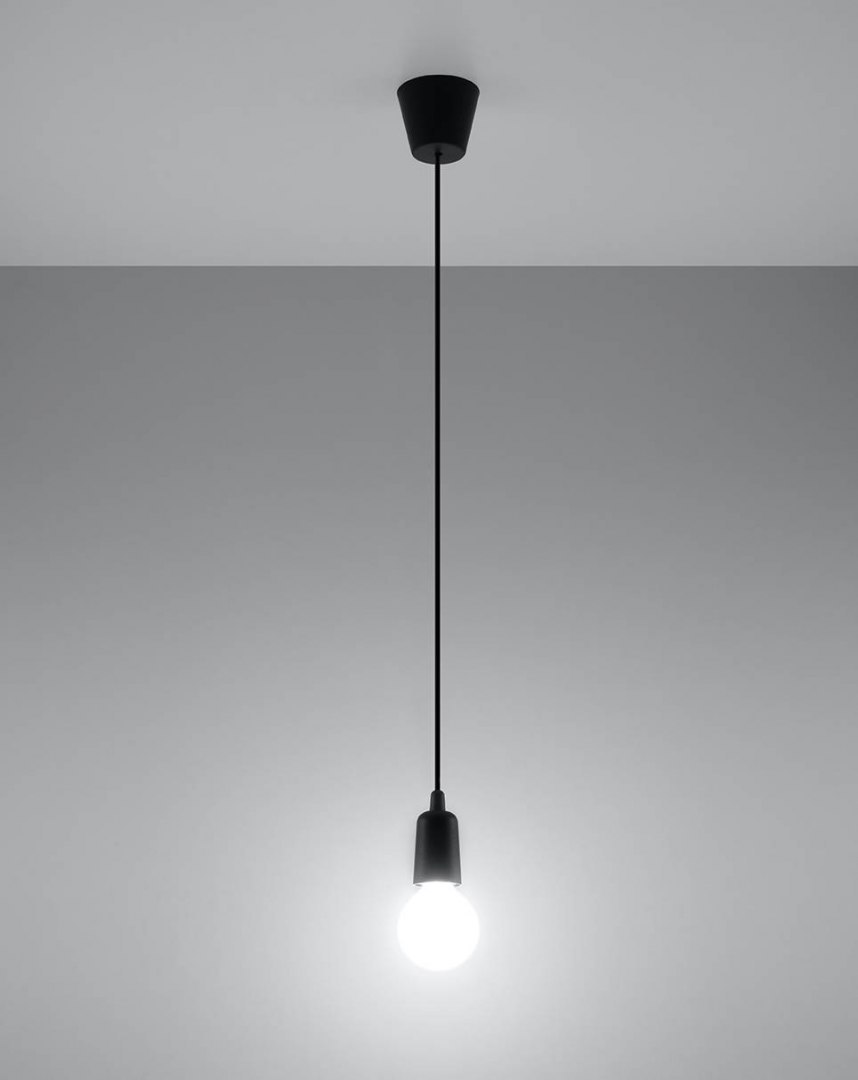 Lampa wisząca DIEGO 1 czarna - Sollux Lighting Lampa wisząca DIEGO 1 czarna - Sollux Lighting