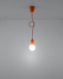 Lampa wisząca DIEGO 1 pomarańczowa - Sollux Lighting