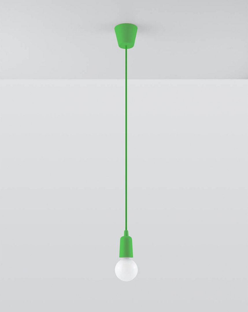 Lampa wisząca DIEGO 1 zielona - Sollux Lighting Lampa wisząca DIEGO 1 zielona - Sollux Lighting