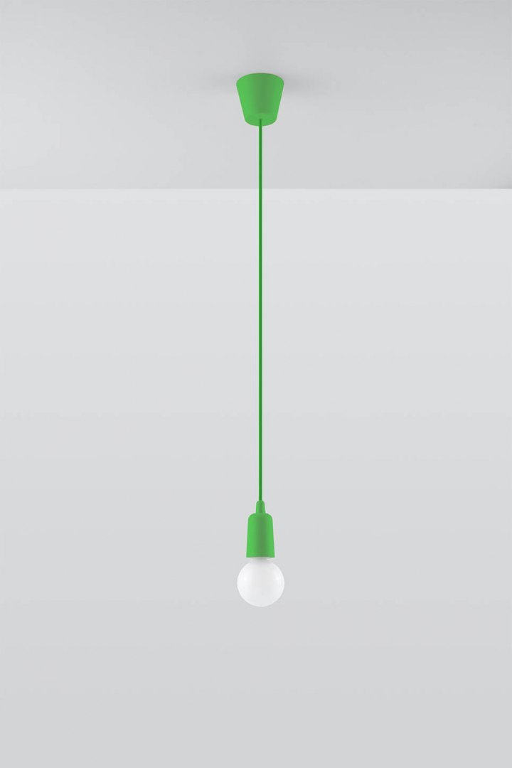 Lampa wisząca DIEGO 1 zielona - Sollux Lighting Lampa wisząca DIEGO 1 zielona - Sollux Lighting