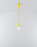 Lampa wisząca DIEGO 1 żółta - Sollux Lighting