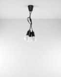 Lampa wisząca DIEGO 3 czarna - Sollux Lighting