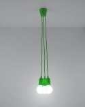Lampa wisząca DIEGO 3 zielona - Sollux Lighting