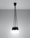 Lampa wisząca DIEGO 5 czarna - Sollux Lighting
