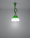 Lampa wisząca DIEGO 5 zielona - Sollux Lighting