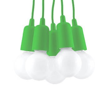 Lampa wisząca DIEGO 5 zielona - Sollux Lighting