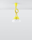 Lampa wisząca DIEGO 5 żółta - Sollux Lighting