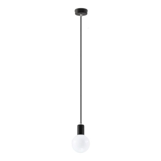 Lampa wisząca EDISON czarna - Sollux Lighting