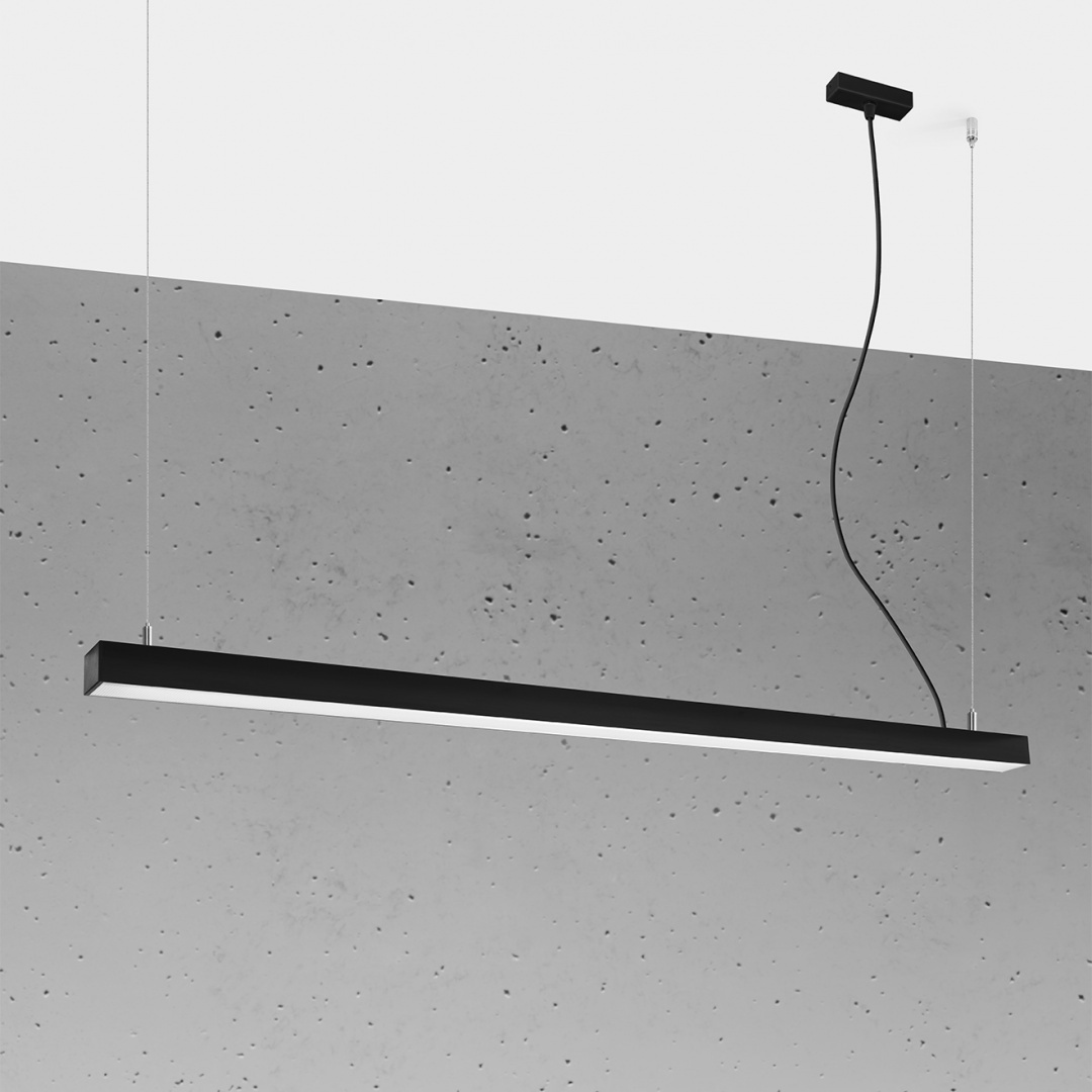 Lampa wisząca PINNE 117 cm podwieszana listwa LED - Thoro Lampa wisząca PINNE 117 cm podwieszana listwa LED - Thoro