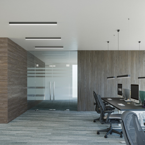 Lampa wisząca PINNE 67 cm podwieszana listwa LED - Thoro Lampa wisząca PINNE 67 cm podwieszana listwa LED - Thoro