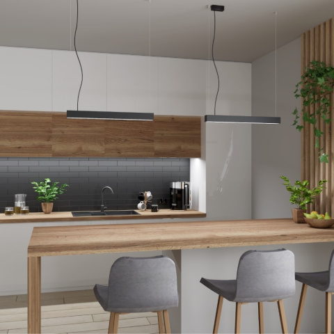Lampa wisząca PINNE 67 cm podwieszana listwa LED - Thoro Lampa wisząca PINNE 67 cm podwieszana listwa LED - Thoro