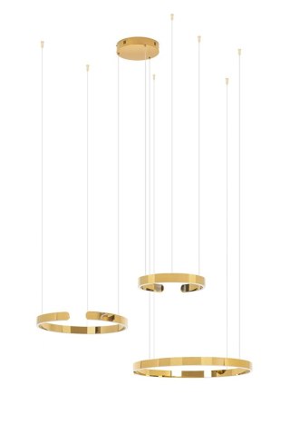 Lampa wisząca VISTA TRIPLE złoty chrom - King Home