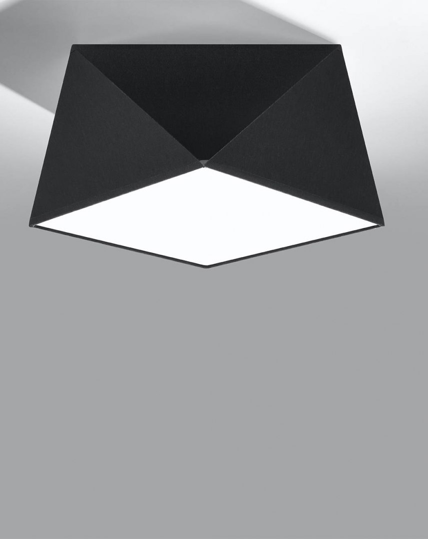 Plafon HEXA 25 czarny geometryczny wzór - Sollux Lighting Plafon HEXA 25 czarny geometryczny wzór - Sollux Lighting