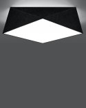 Plafon HEXA 45 czarny geometryczny wzór - Sollux Lighting