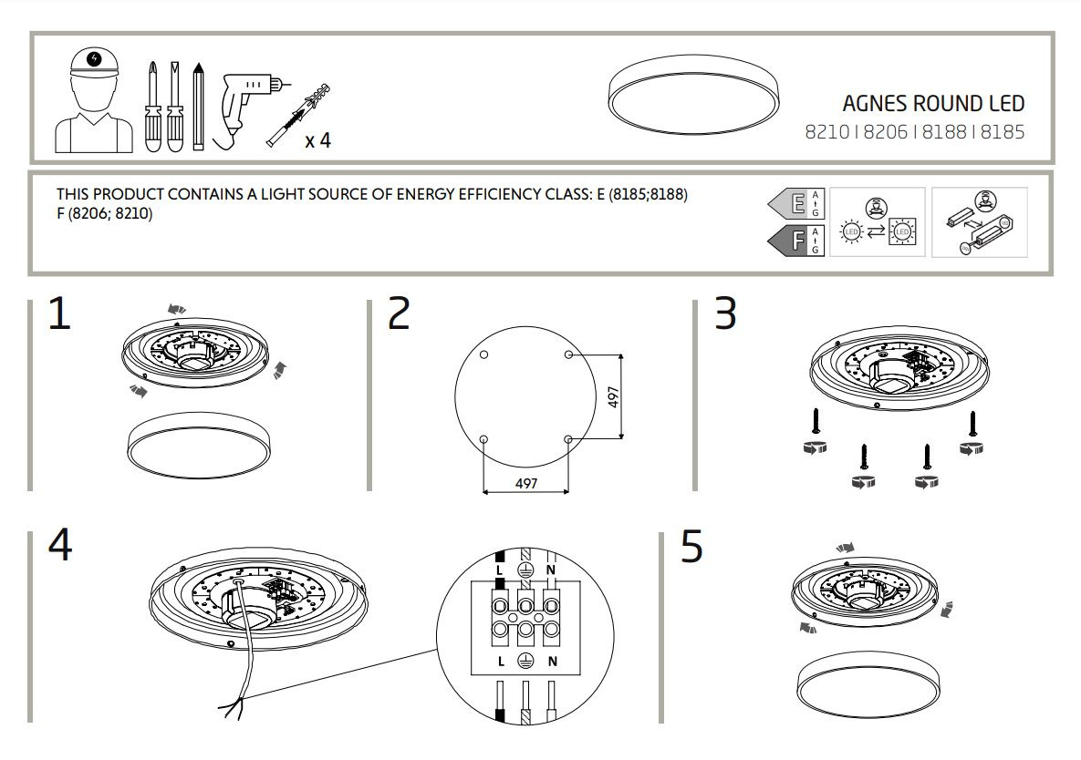 Plafon łazienkowy AGNES ROUND LED 64W czarny 3000K IP44 - Nowodvorski Lighting Plafon łazienkowy AGNES ROUND LED 64W czarny 3000K IP44 - Nowodvorski Lighting