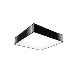 Plafon sufitowy HORUS 25 czarny kwadratowy - Sollux Lighting