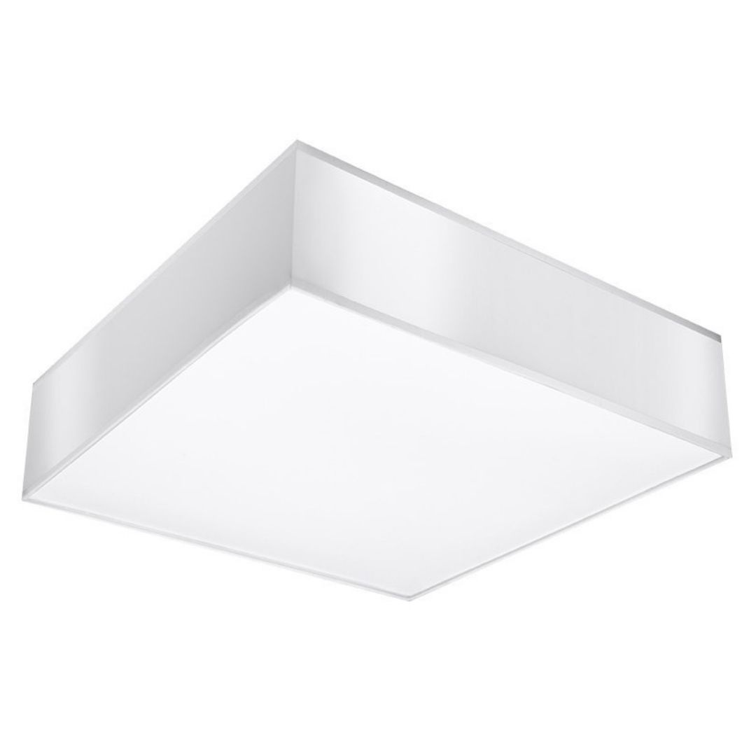 Plafon sufitowy HORUS 55 biały kwadratowy - Sollux Lighting