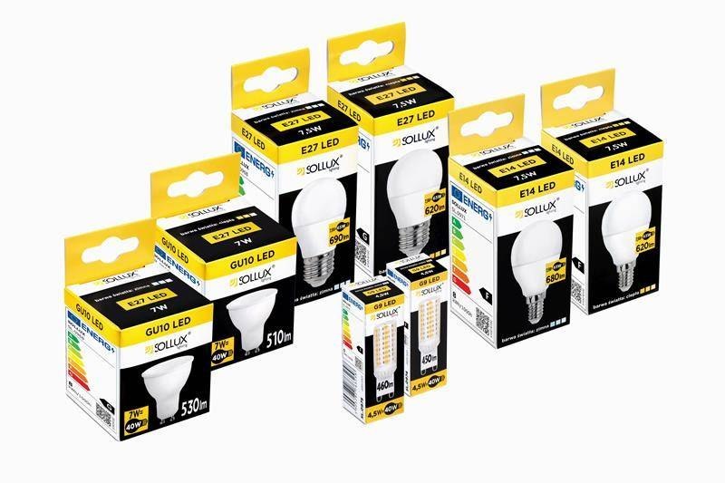 1 Żarówka LED E27 4000K Zimna 7,5W 690lm - Sollux Lighting 1 Żarówka LED E27 4000K Zimna 7,5W 690lm - Sollux Lighting