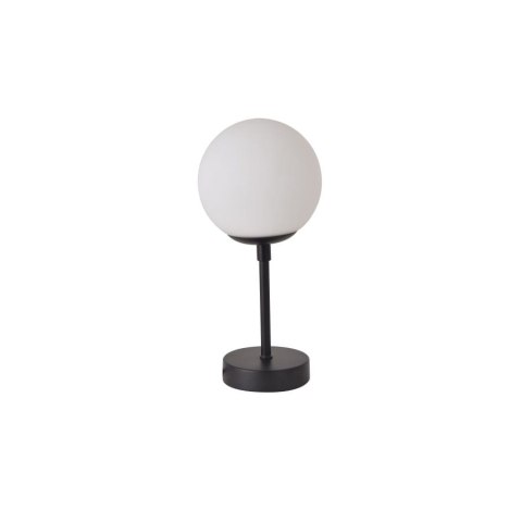 Lampka stołowa / nocna DORADO 1 mała czarna metal / szkło - Light Prestige