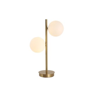 Lampka stołowa / nocna DORADO 2 złota metal / szkło - Light Prestige