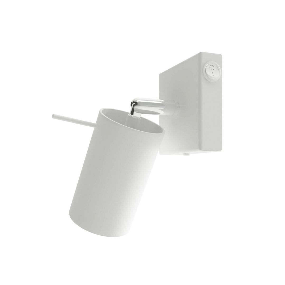 Kinkiet RING biały z włącznikiem do czytania - Sollux Lighting